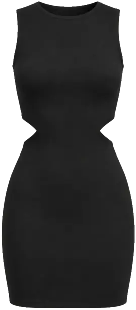 카야 컷아웃 미니 원피스