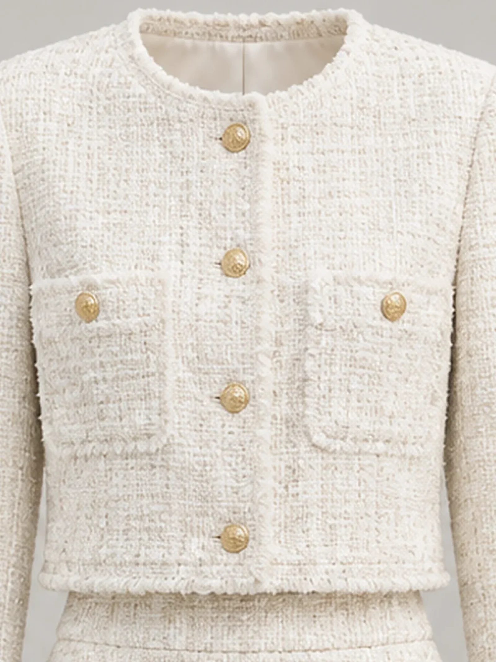 나탈리 크롭 트위드 자켓 사진 2